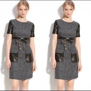 Sold. Robert Rodriguez dress w/ leather accents, 8